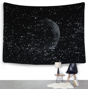 Constellation Tapestry Fantasy Starry Sky Blanket Galaxy Space Pattern towel Wall Hanging Cloth Bedspread Bedroom Decoration