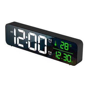 Mirror temperature display large digital electronic clock