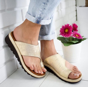 GOLD Women Bunion Shoes Orthopedic Bunion Sandals | shopthecoolest.com