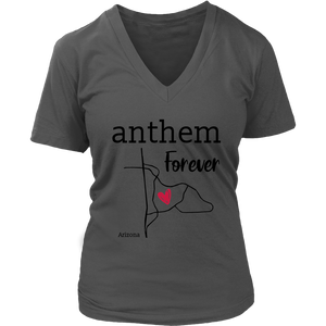 Anthem- Arizona Female V-Neck (Black Font)
