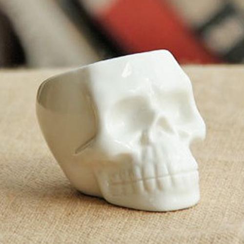 Mini Skull/Face Cute Ceramic Plant Planter