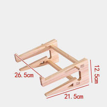 Load image into Gallery viewer, Factory Direct Sales Of Solid Wood Laptop Bracket Mobile Phone Bracket Increased Heat Dissipation Base Anti-Cervical Spine Creative