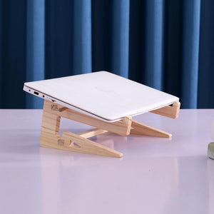 Factory Direct Sales Of Solid Wood Laptop Bracket Mobile Phone Bracket Increased Heat Dissipation Base Anti-Cervical Spine Creative