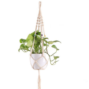 Cotton Rope Hanging Net For Gardening And Greening Flower Pot