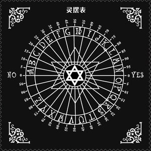 Tarot Tablecloth Divination Tarot Card Pad Pendulum Magic Pentacle Runes Tarot Altar Table Cloth