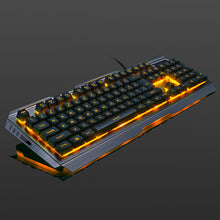 Load image into Gallery viewer, Silver X Golden LED Mouse and Keyboard Combo
