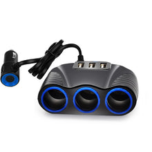 Load image into Gallery viewer, USB Port 3 Outlet Power Adapter 12v