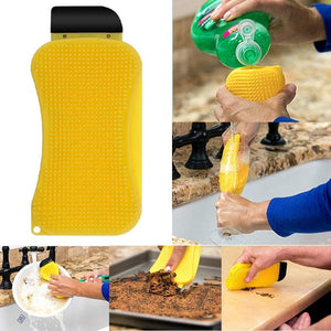 Cleaning Tools Silicone Dish Brush for Kitchen Soap Dispenser