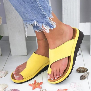 YELLOW Women Bunion Shoes Orthopedic Bunion Sandals | shopthecoolest.com